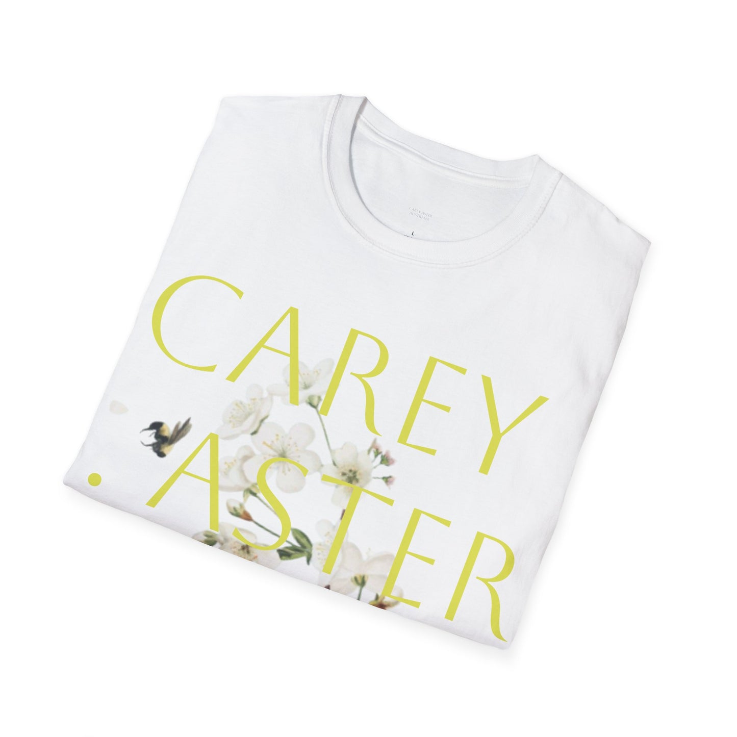 Floral Carey Aster T-Shirt, Spring Fashion Tee, Casual Everyday Wear, Gift for Nature Lovers, Aster Flower Shirt
