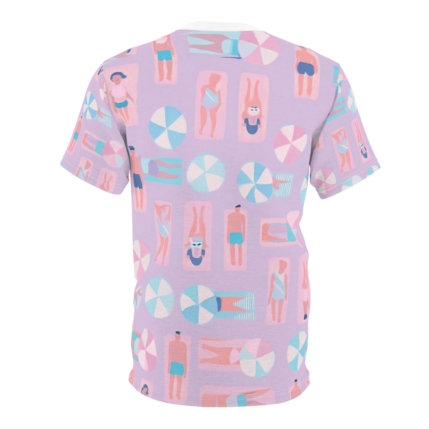 Carey Aster beachUnisex Cut & Sew Tee, Colorful Summer Shirt, Gift for Her, Unisex Casual Wear, Pride Apparel, Festival T-Shirt