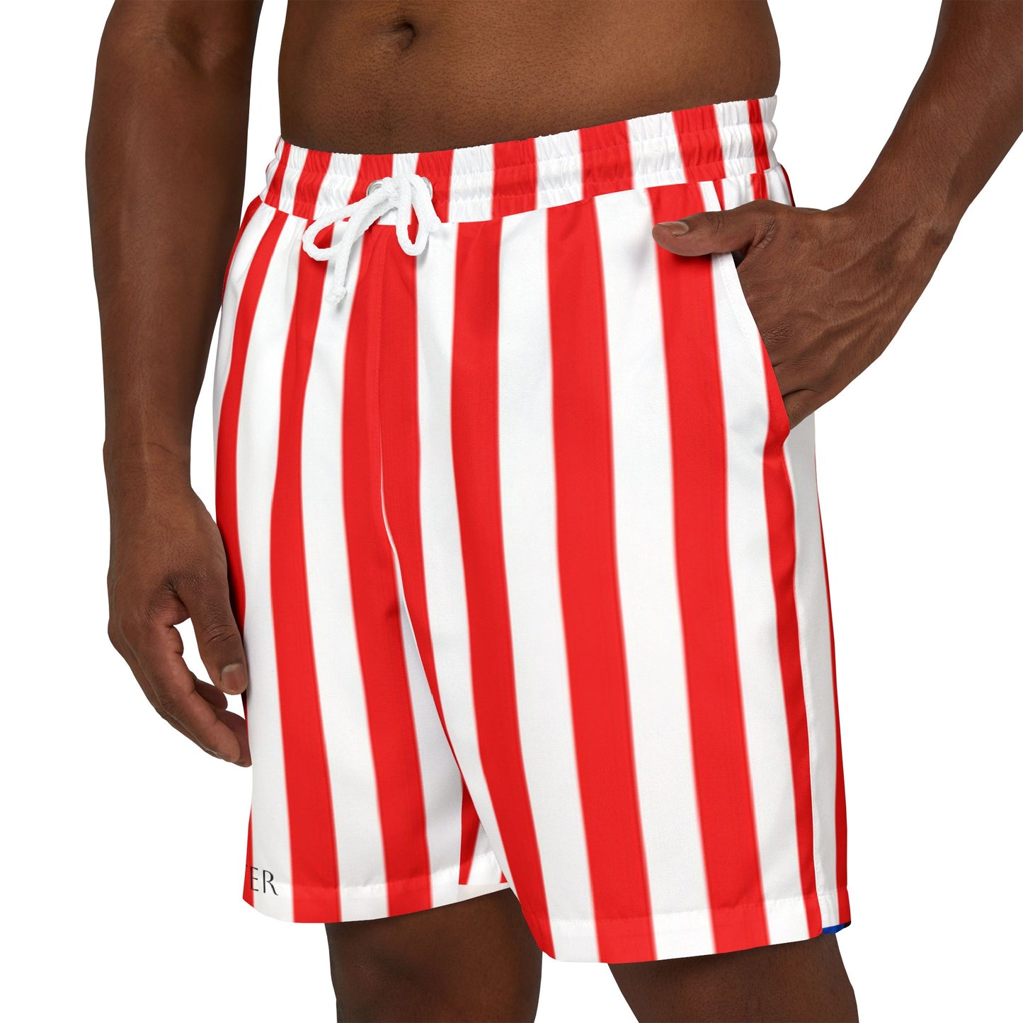 Carey Aster striped print shorts