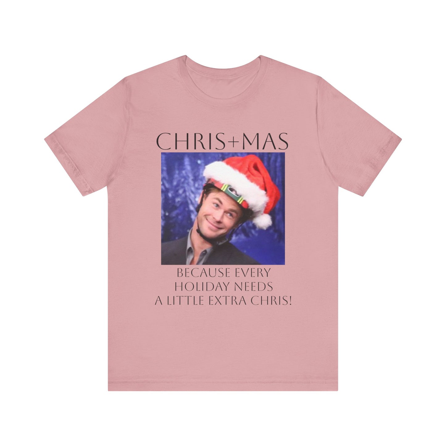 Chris Hemsworth - "CHRIS+MAS" Christmas Shirt, Unisex T-Shirt, Gift for Him/Her, Festive Apparel, Holiday Celebration