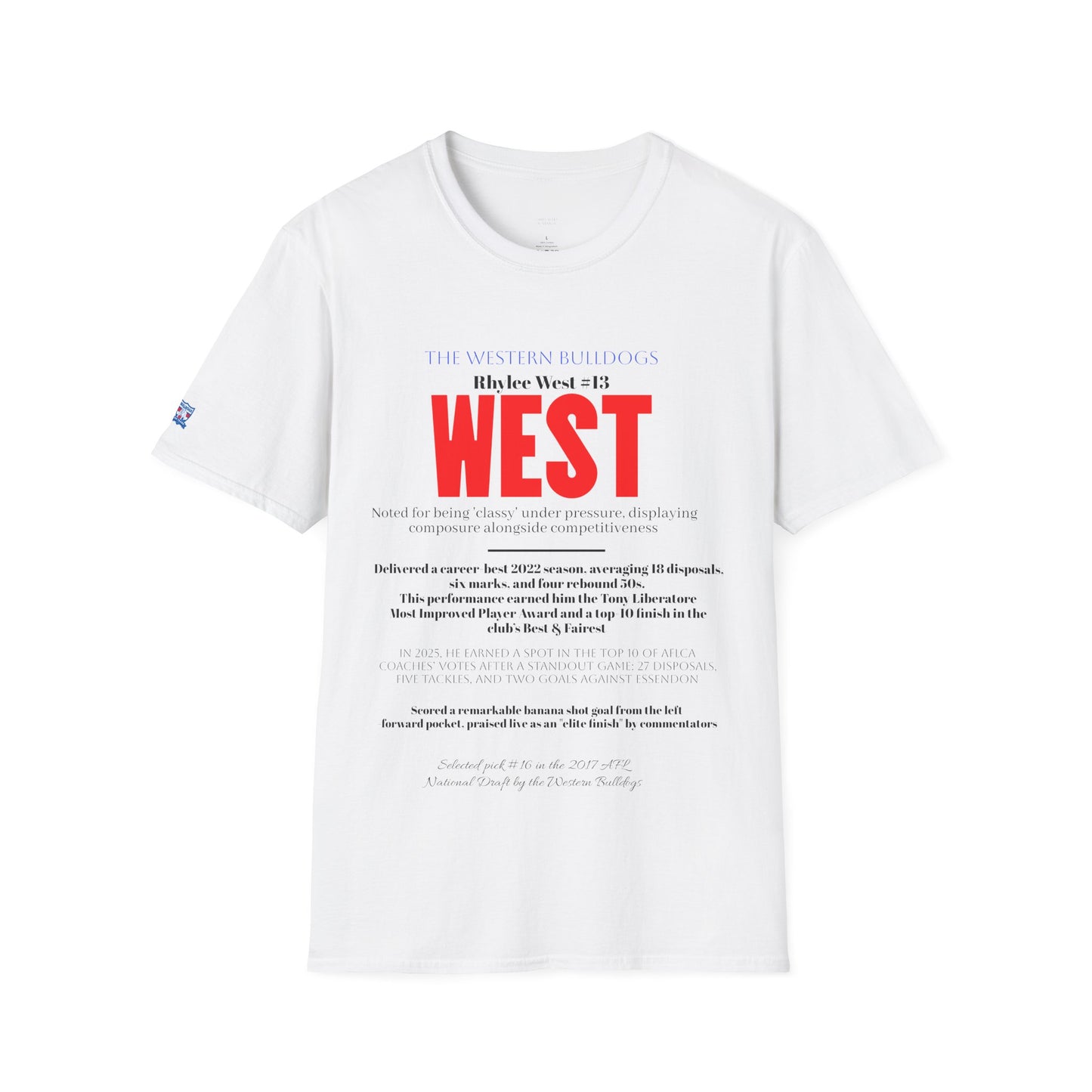Rhylee West AFL Western Bulldogs unisex Tee