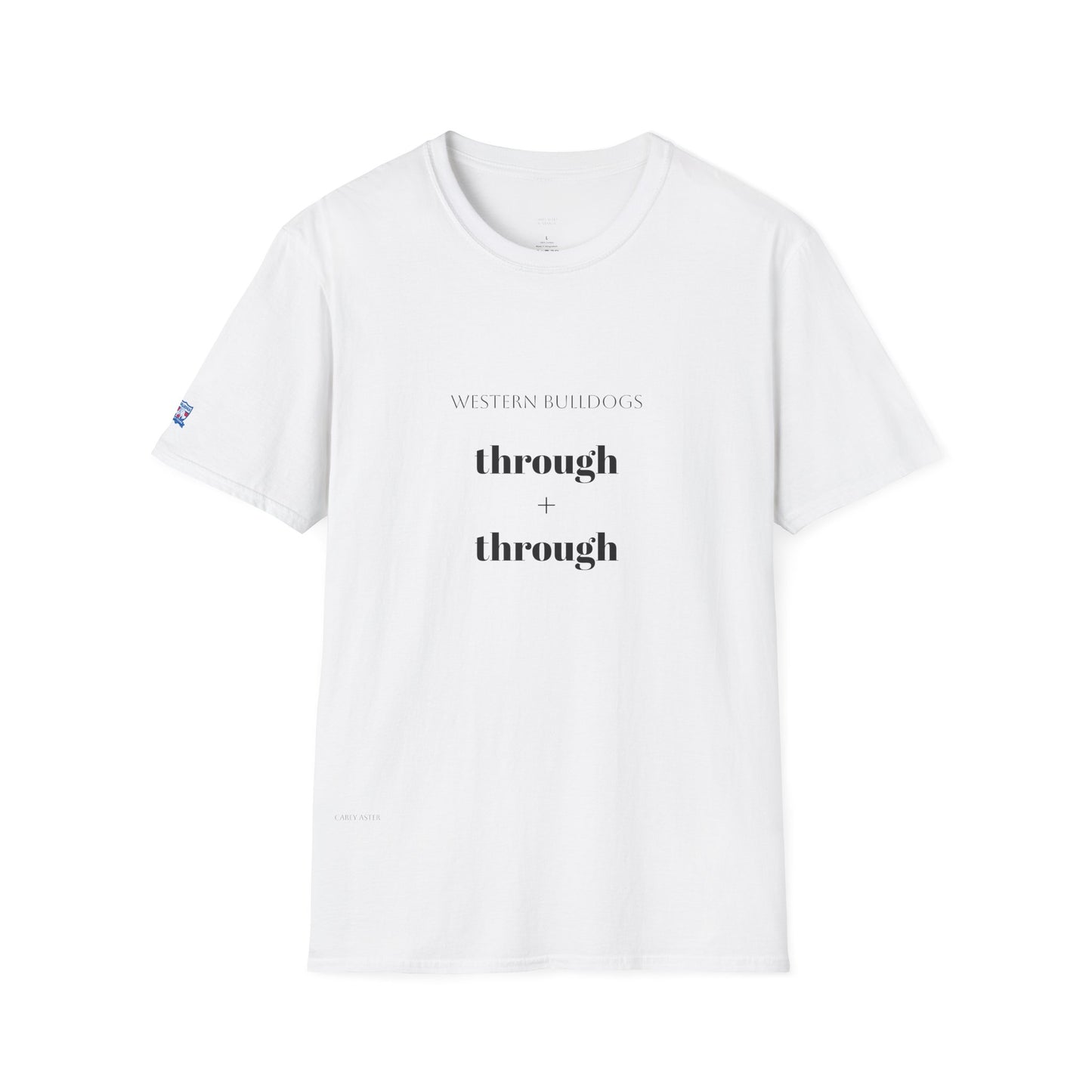 Western Bulldogs AFL- Through + Through Unisex tee