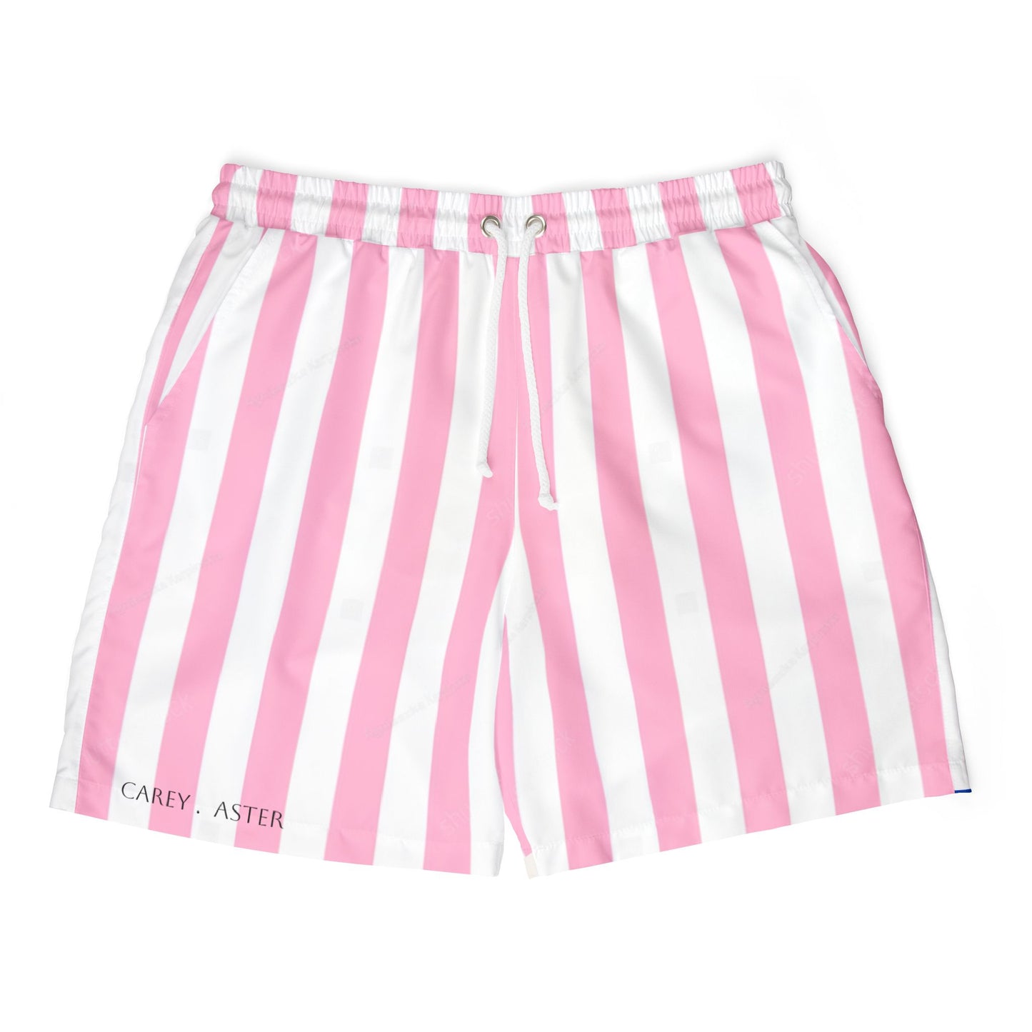 Carey aster striped print shorts