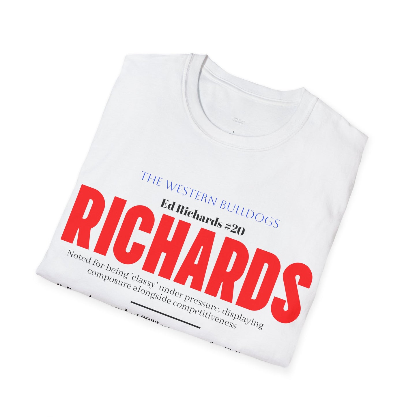 Ed Richards Western Bulldogs AFL unisex t-shirt