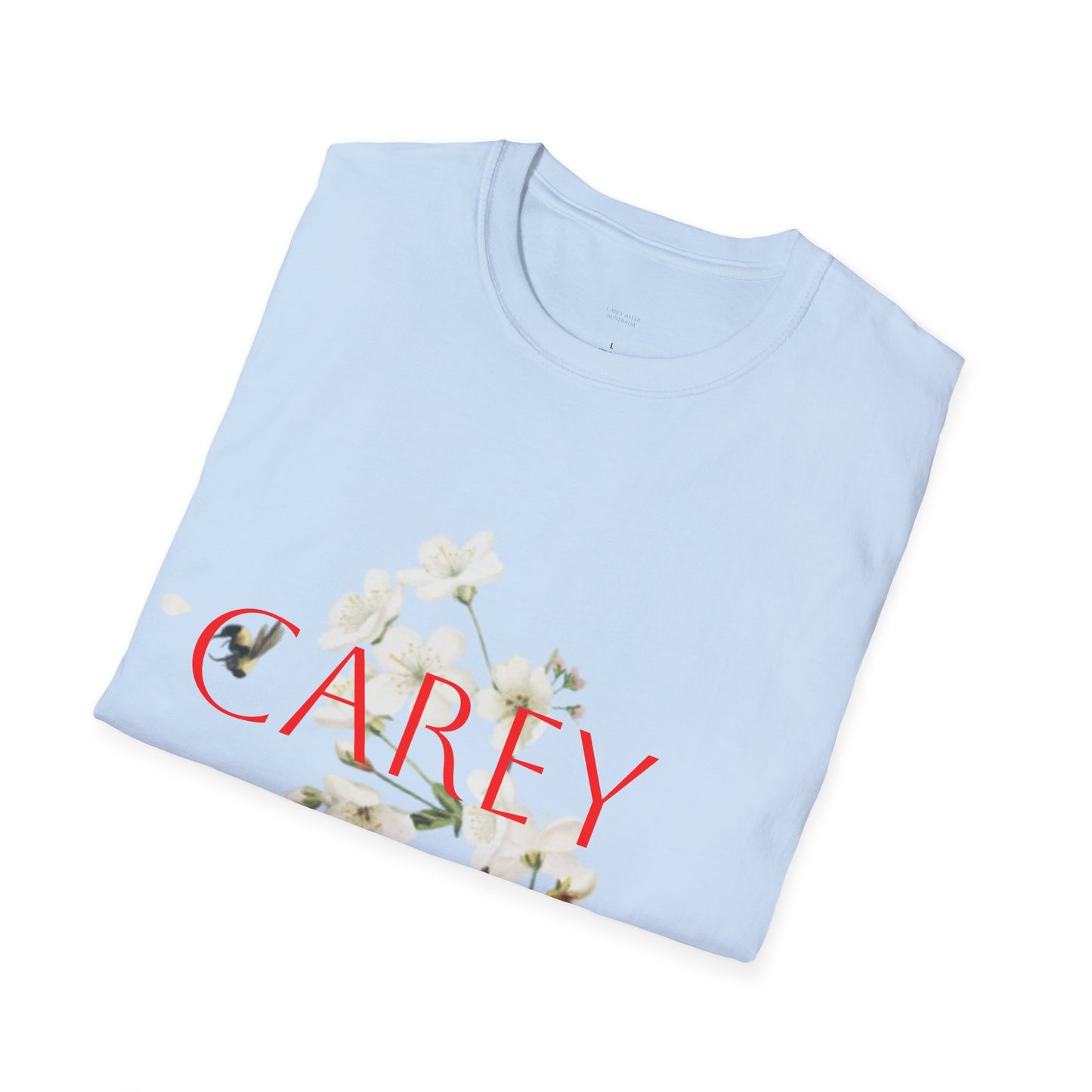 Floral Carey Aster T-Shirt, Spring Fashion Tee, Casual Everyday Wear, Gift for Nature Lovers, Aster Flower Shirt