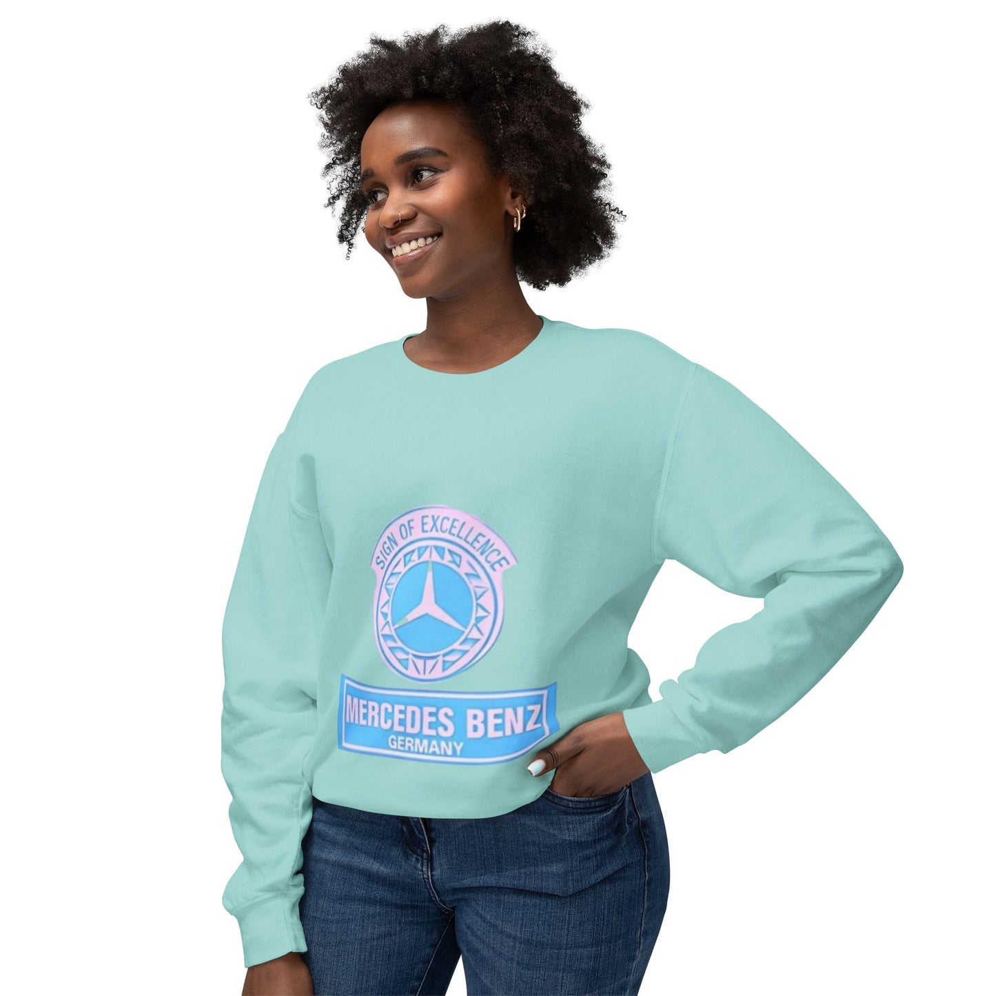 Vintage Mercedez Benz Unisex Crewneck Sweatshirt - Harry Styles Style Jumper, Retro Car Lover Gift, Hipster Fashion, Classic Vehicle