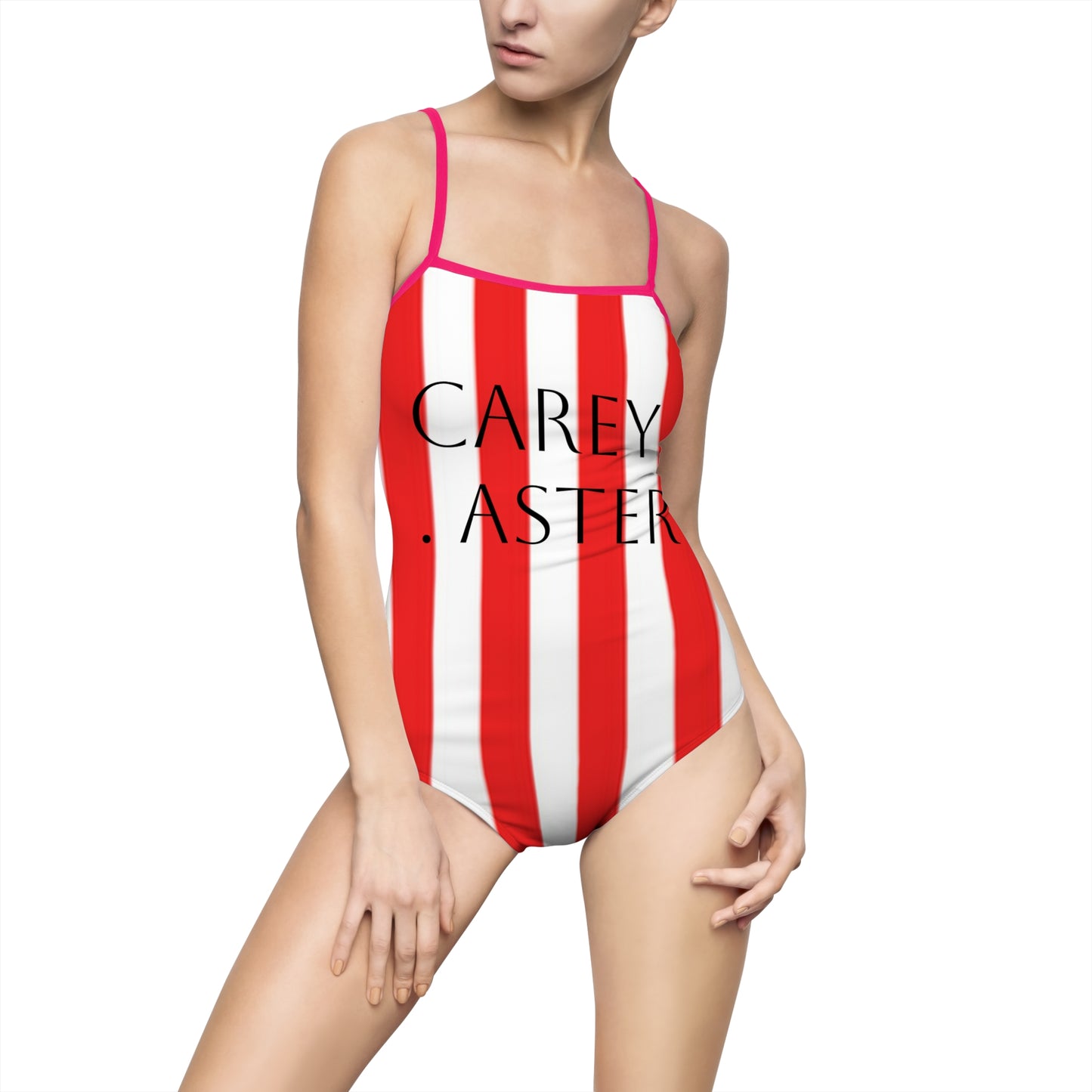 Carey aster pattern striped bathers