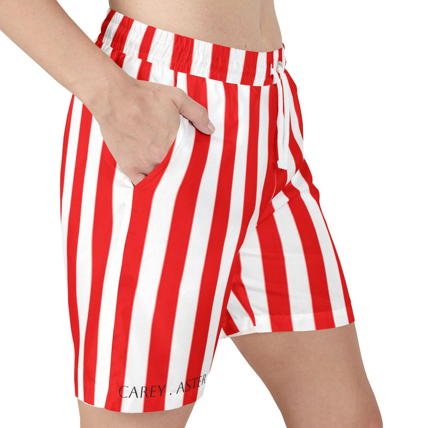 Carey Aster striped print shorts