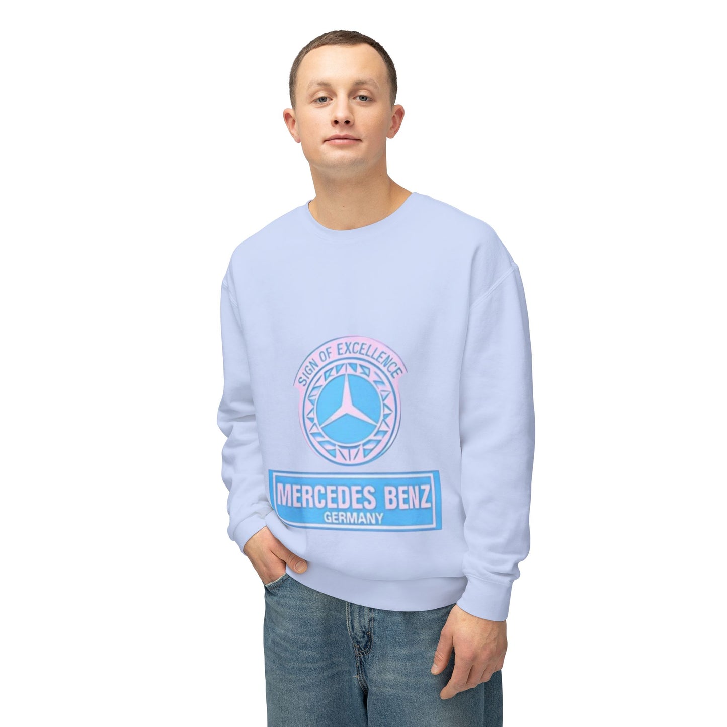 Vintage Mercedez Benz Unisex Crewneck Sweatshirt - Harry Styles Style Jumper, Retro Car Lover Gift, Hipster Fashion, Classic Vehicle