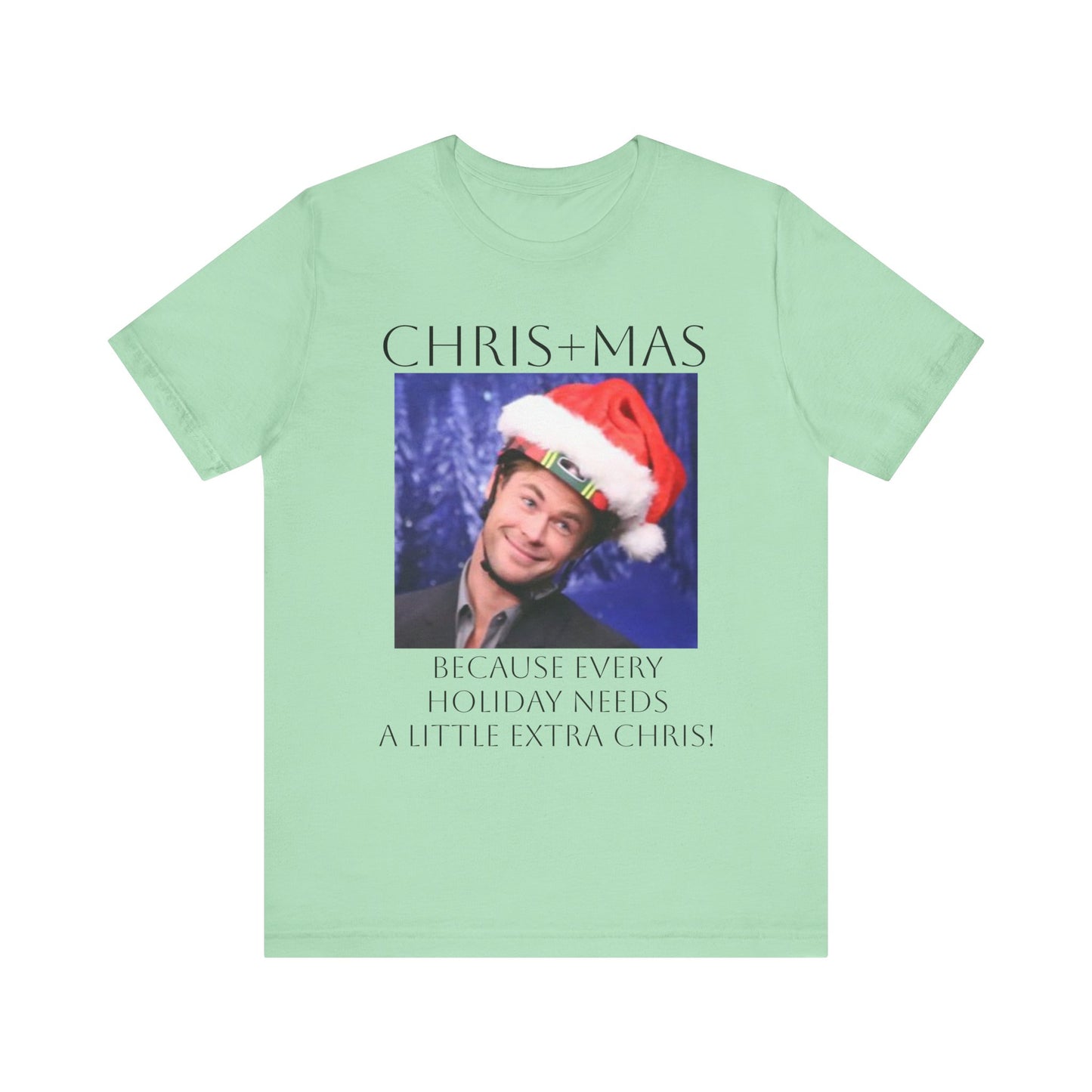 Chris Hemsworth - "CHRIS+MAS" Christmas Shirt, Unisex T-Shirt, Gift for Him/Her, Festive Apparel, Holiday Celebration