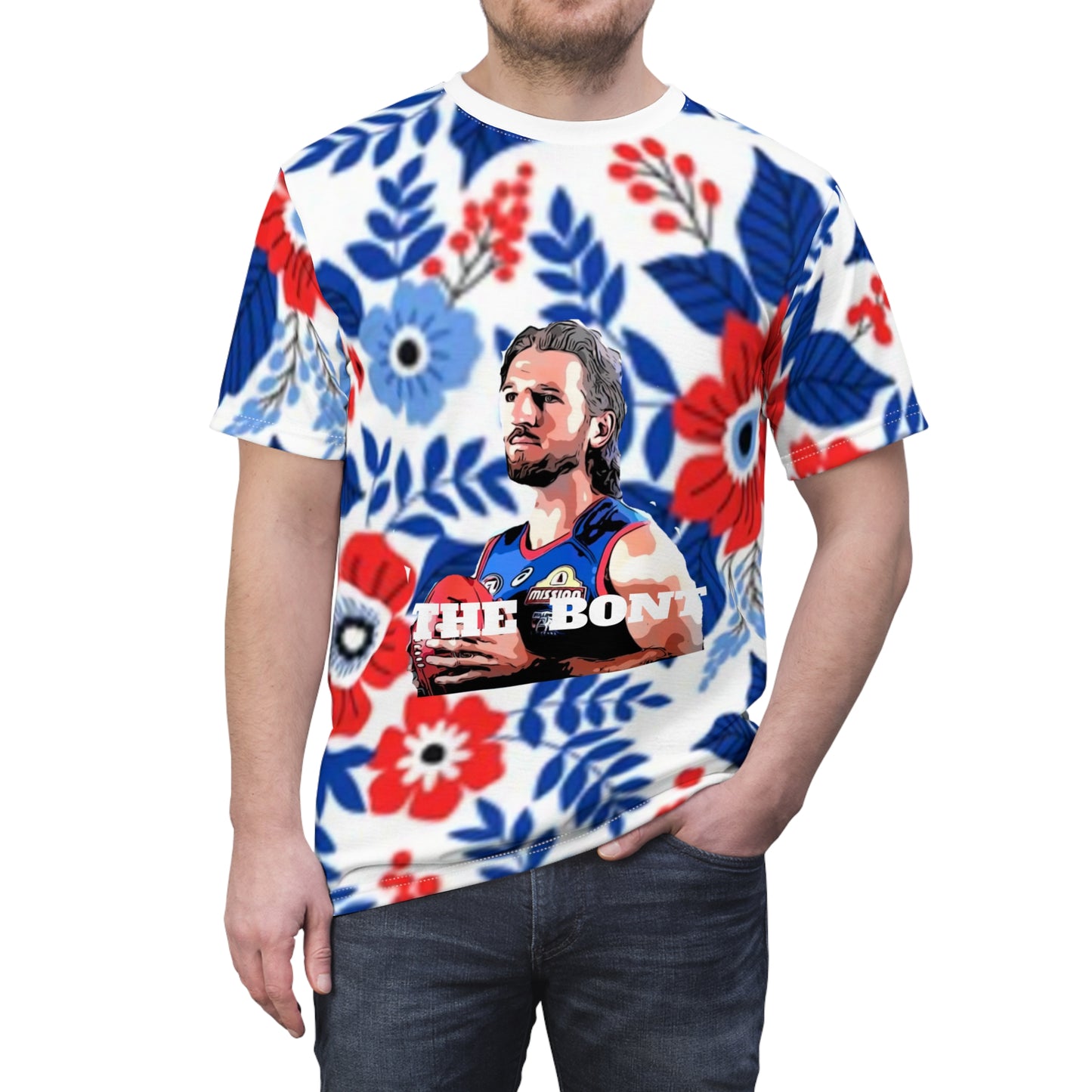 Floral Marcus Bontimpelli Western Bulldogs unisex Tee