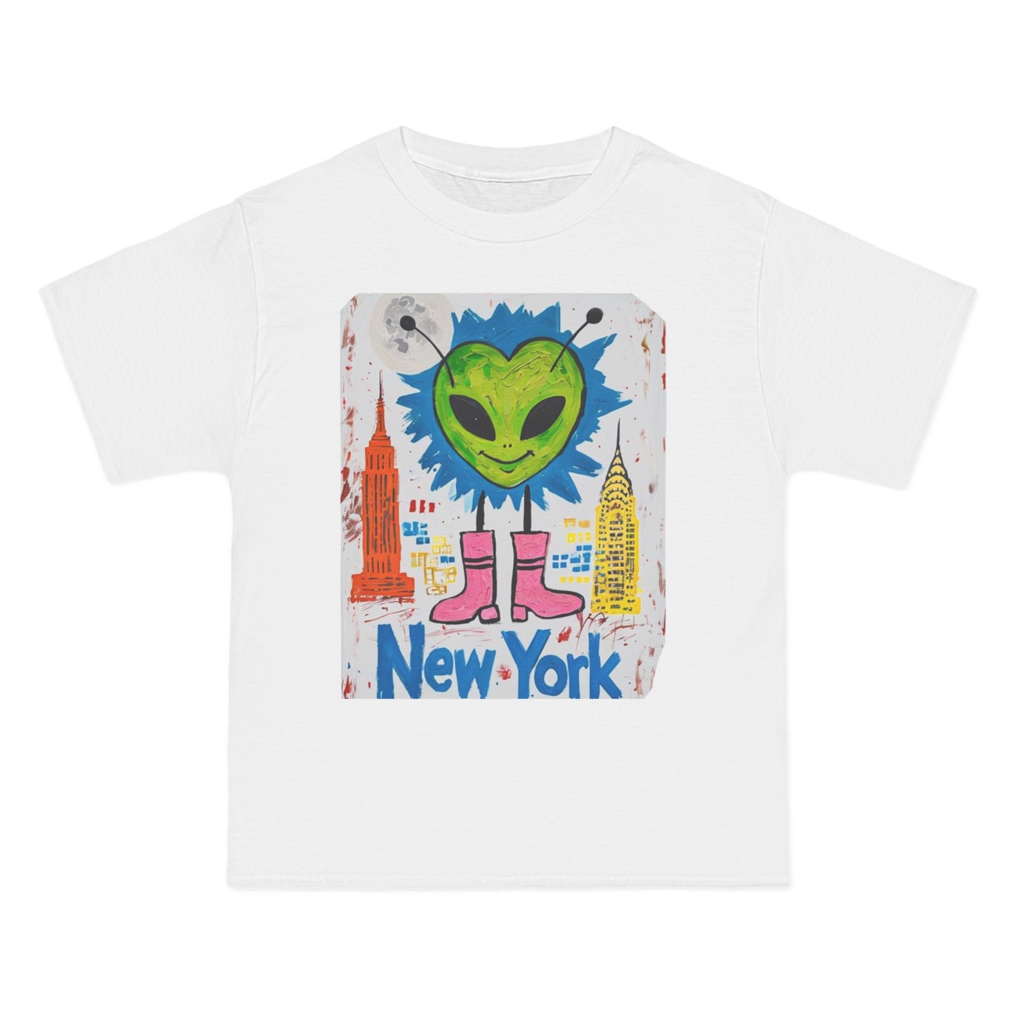 New York Alien Graphic Tee, Fun Casual T-Shirt unisex