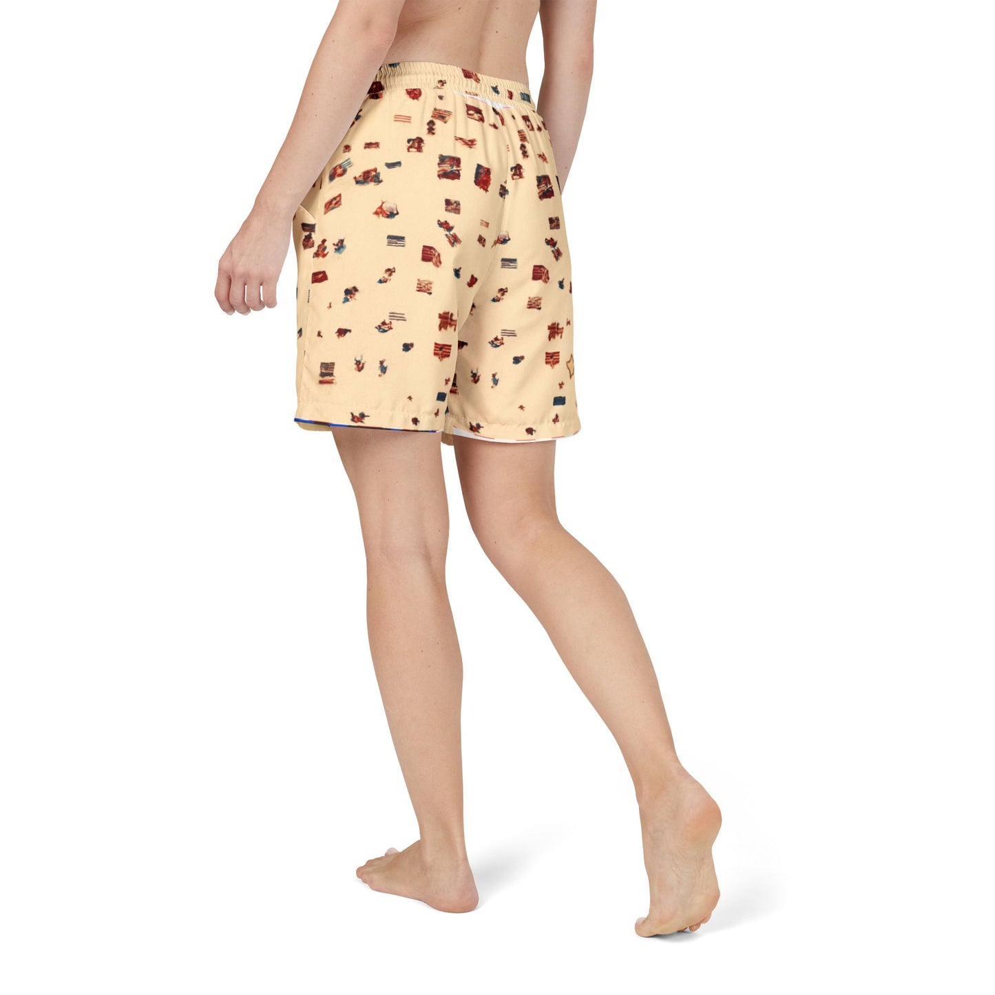 Carey Aster beacy print shorts