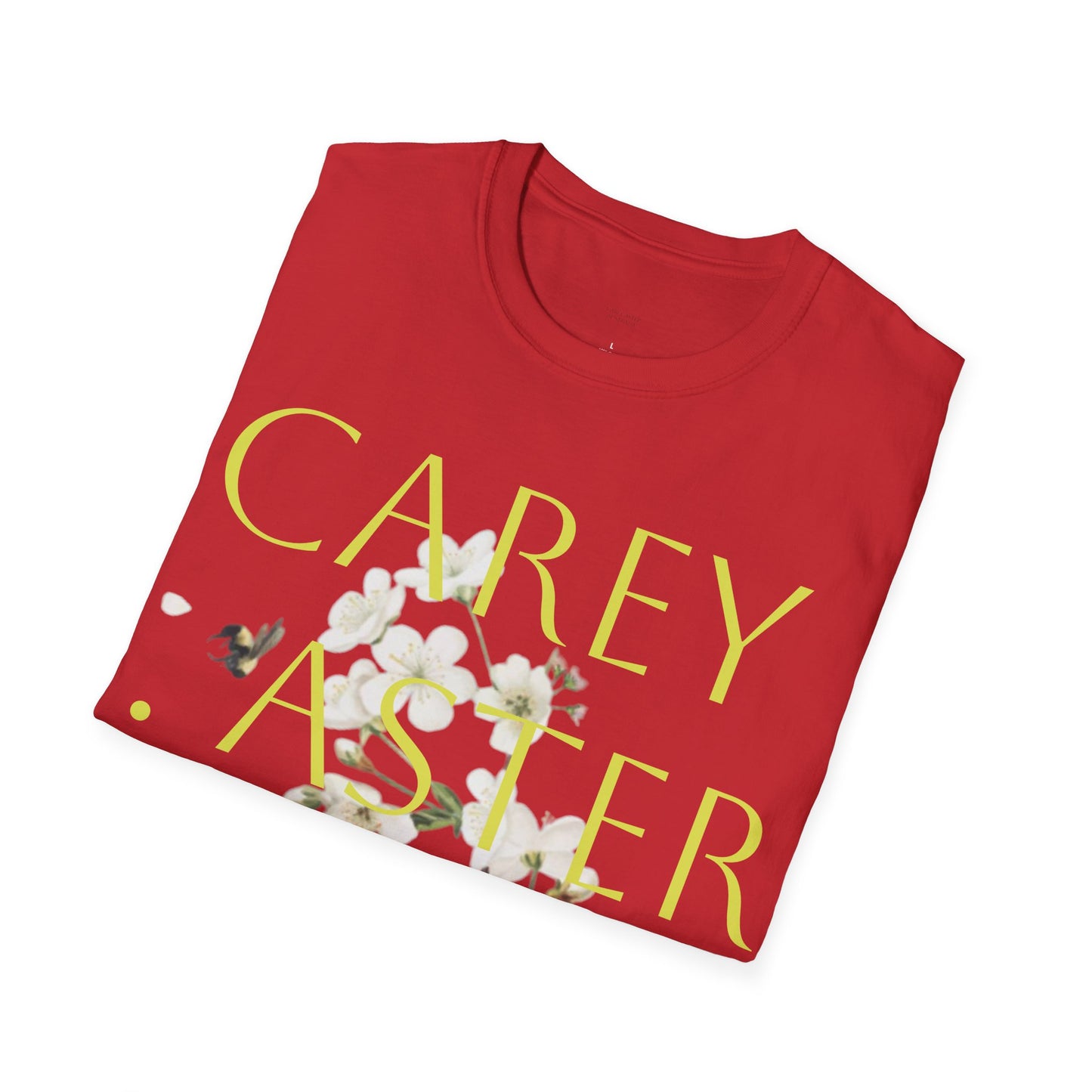 Floral Carey Aster T-Shirt, Spring Fashion Tee, Casual Everyday Wear, Gift for Nature Lovers, Aster Flower Shirt