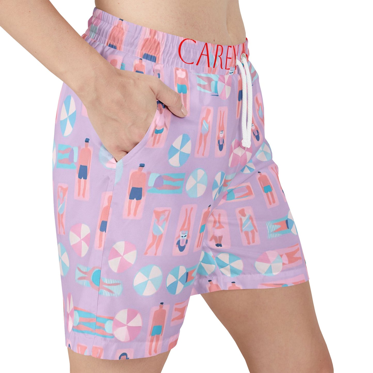 Carey aster beach print shorts