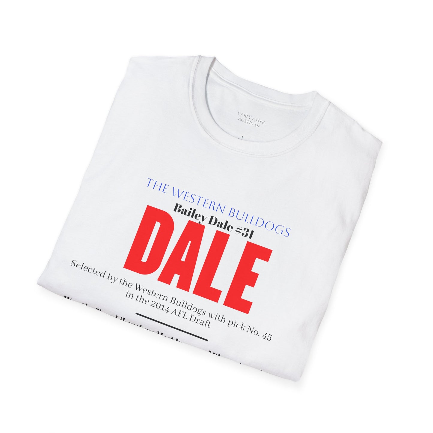 AFL Facts Unisex T-Shirt - Bailey Dale, Western Bulldogs Design