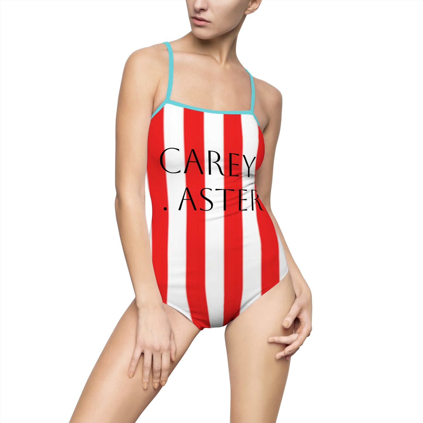 Carey aster pattern striped bathers