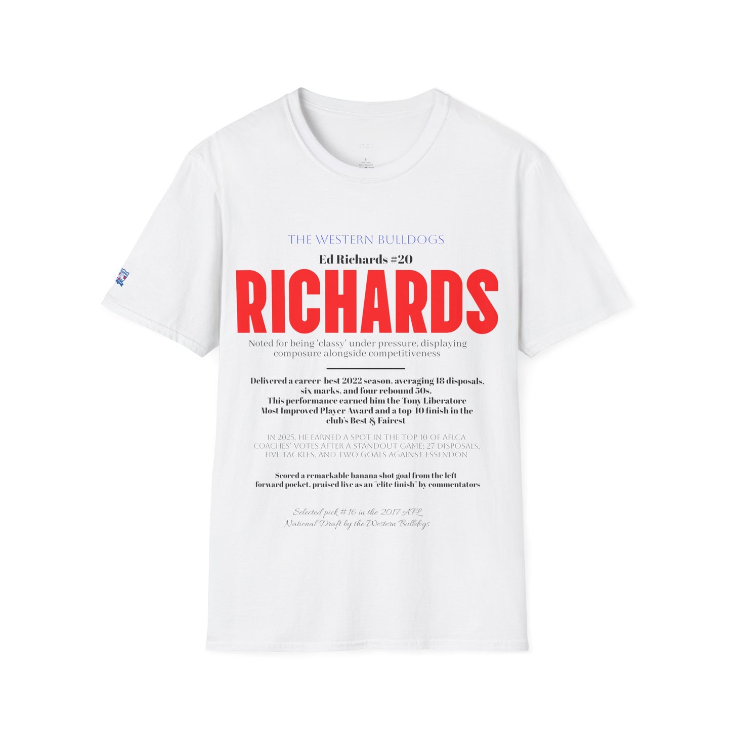 Ed Richards Western Bulldogs AFL unisex t-shirt