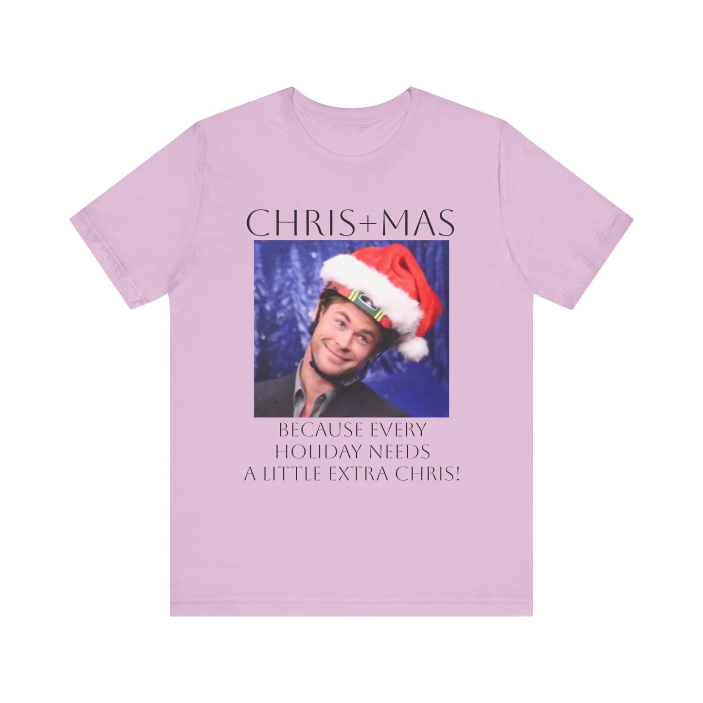 Chris Hemsworth - "CHRIS+MAS" Christmas Shirt, Unisex T-Shirt, Gift for Him/Her, Festive Apparel, Holiday Celebration