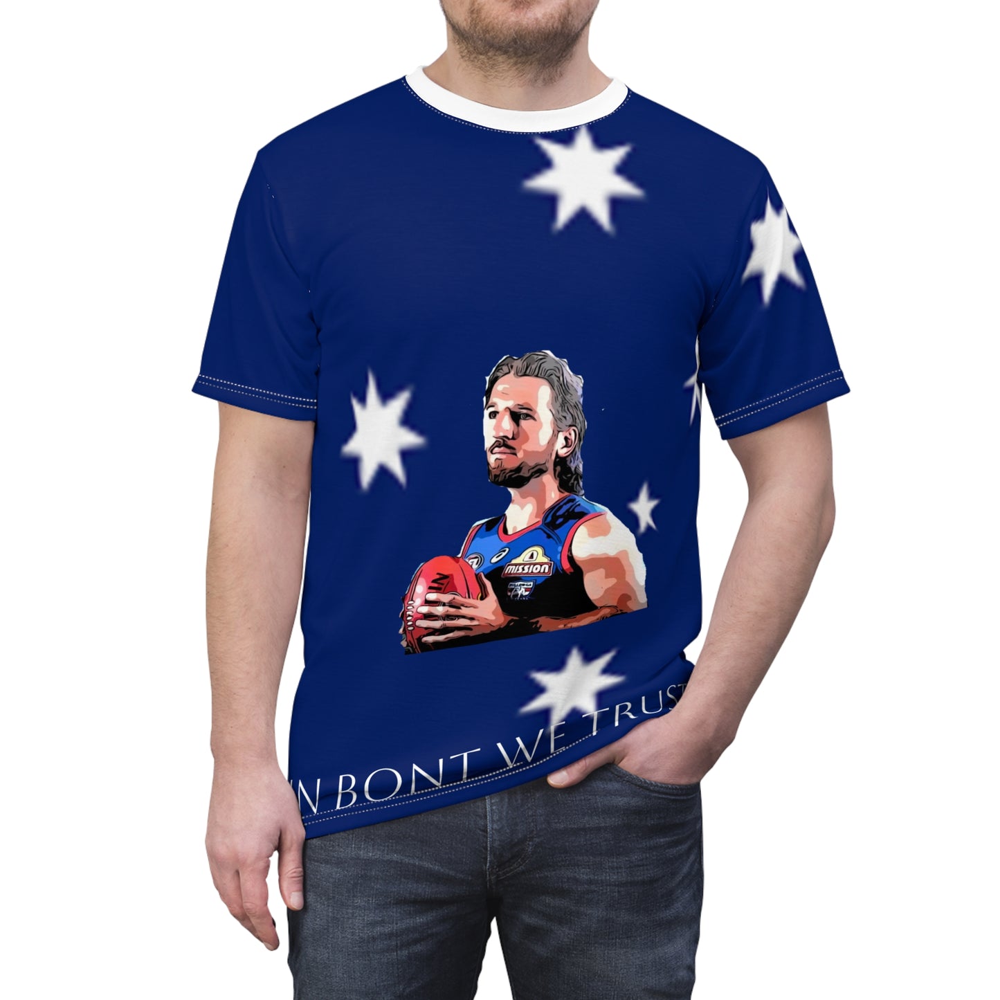 In Bont we trust Australia flag Marcus Bontimpelli Western Bulldogs unisex Tee