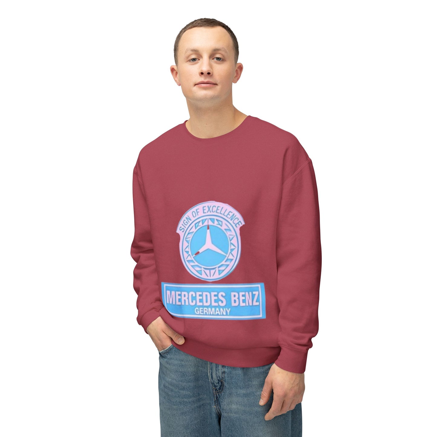 Vintage Mercedez Benz Unisex Crewneck Sweatshirt - Harry Styles Style Jumper, Retro Car Lover Gift, Hipster Fashion, Classic Vehicle
