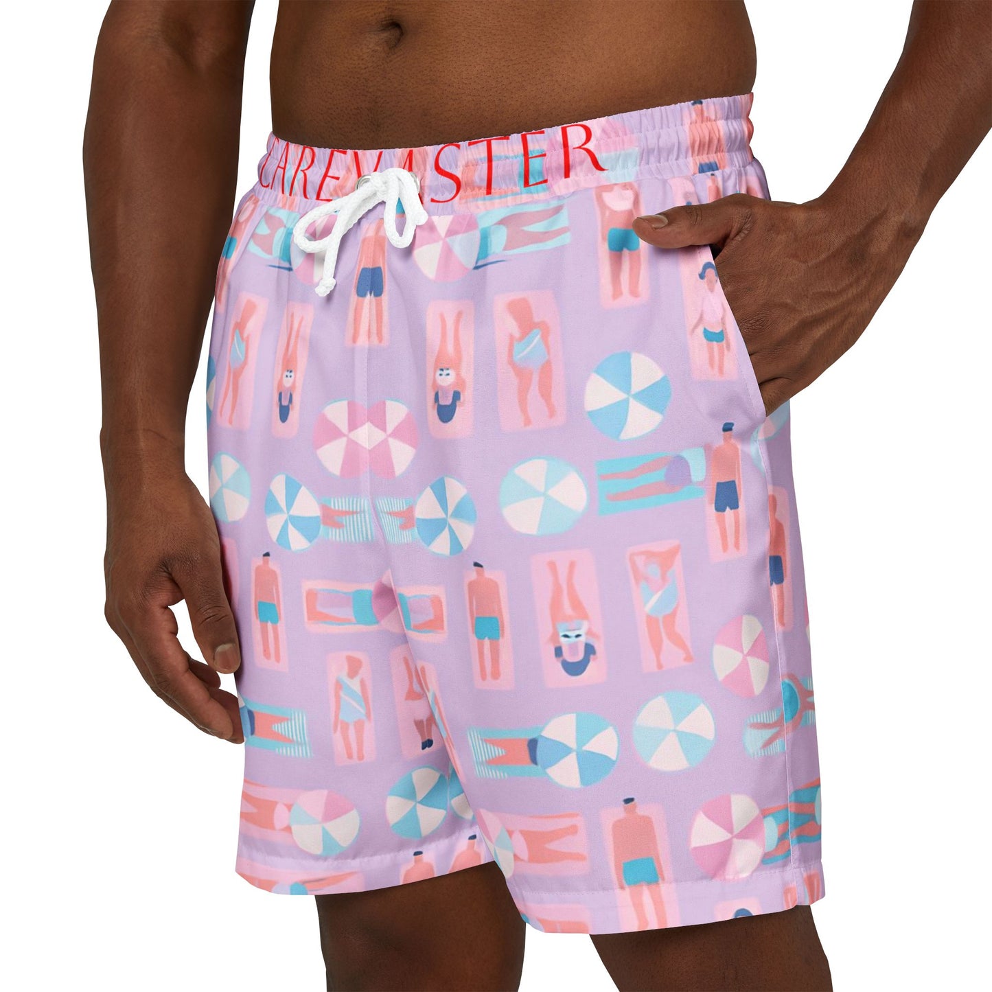 Carey aster beach print shorts