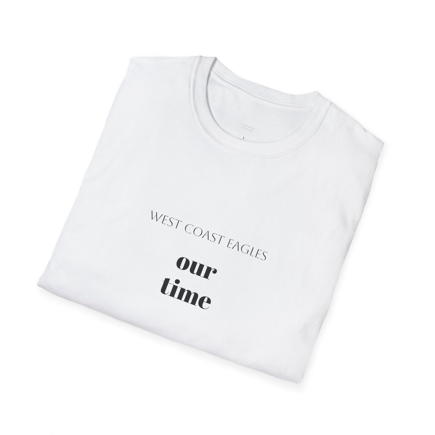 West Coast Eagles AFL- our time unisex tee