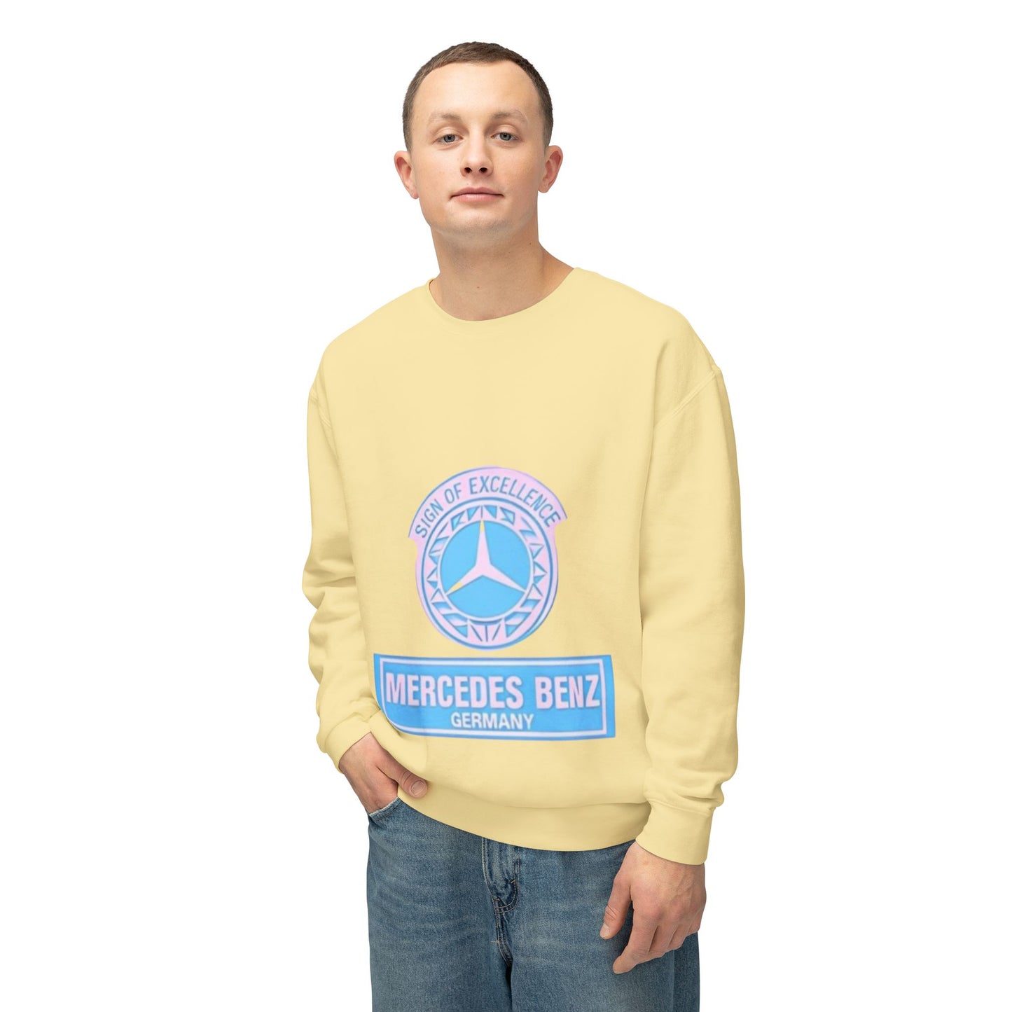 Vintage Mercedez Benz Unisex Crewneck Sweatshirt - Harry Styles Style Jumper, Retro Car Lover Gift, Hipster Fashion, Classic Vehicle