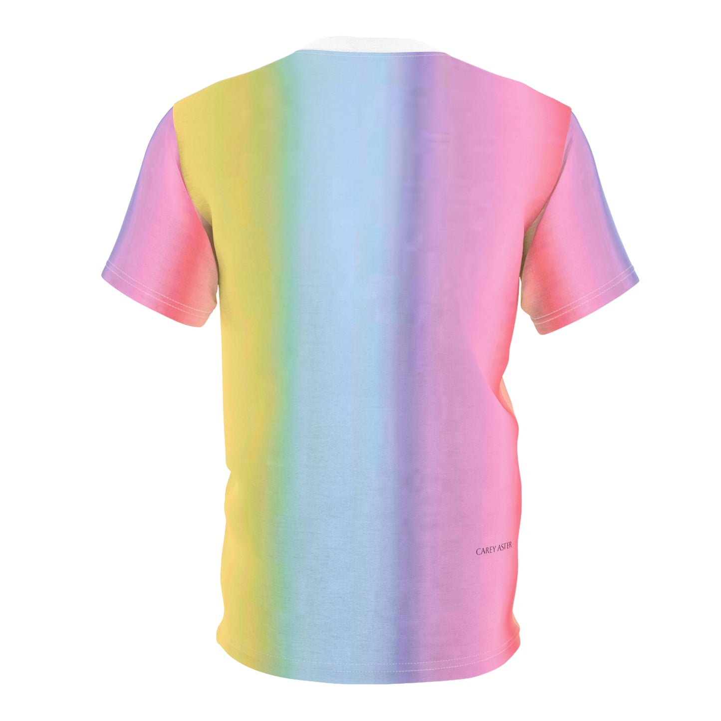 Carey Aster rainbow one love Unisex Cut & Sew Tee