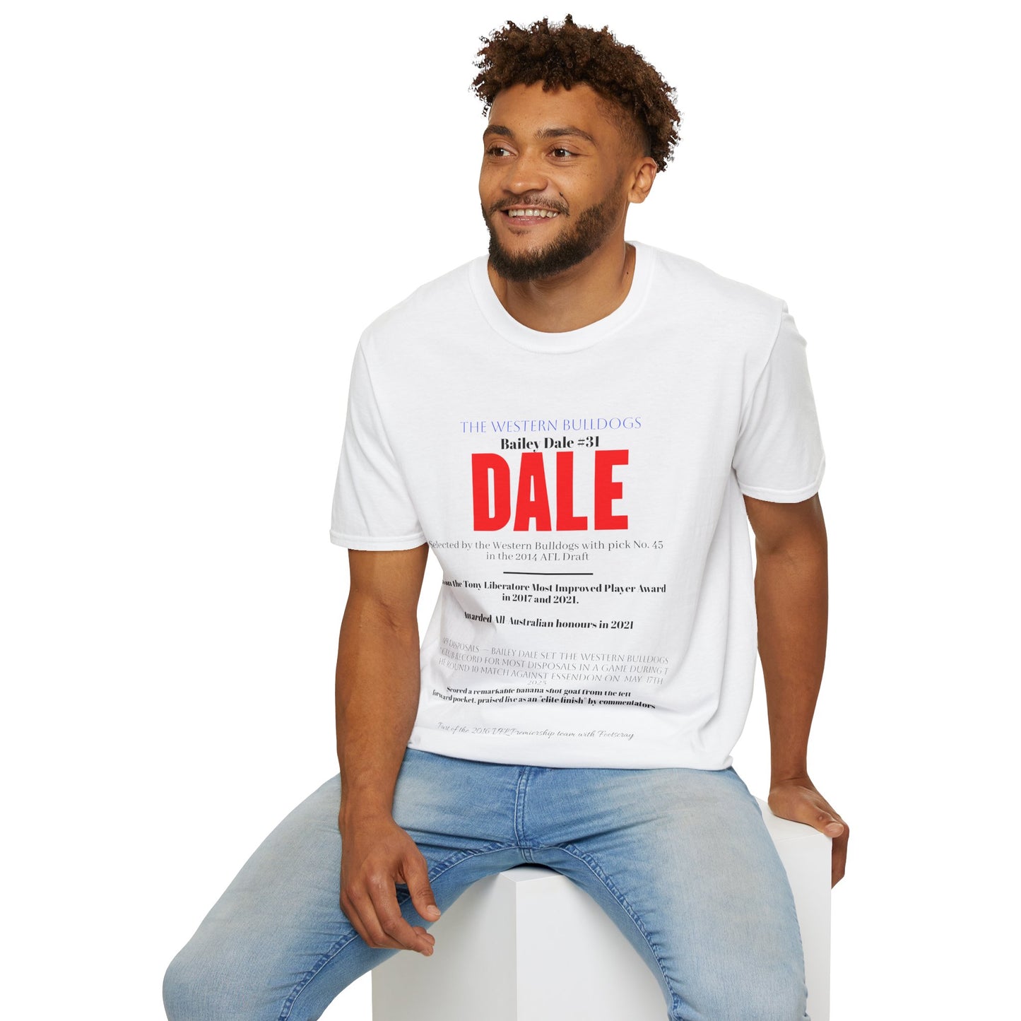 AFL Facts Unisex T-Shirt - Bailey Dale, Western Bulldogs Design