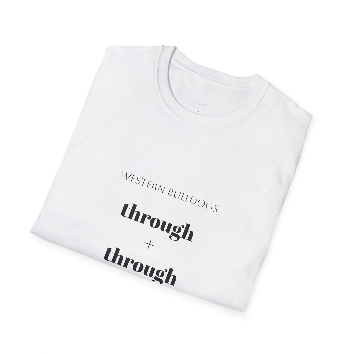 Western Bulldogs AFL- Through + Through Unisex tee