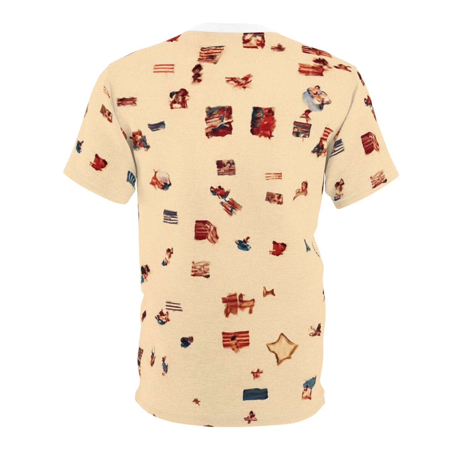 Carey Aster beachy Unisex Cut & Sew Tee, Colorful Summer Shirt, Gift for Her, Unisex Casual Wear, Pride Apparel, Festival T-Shirt