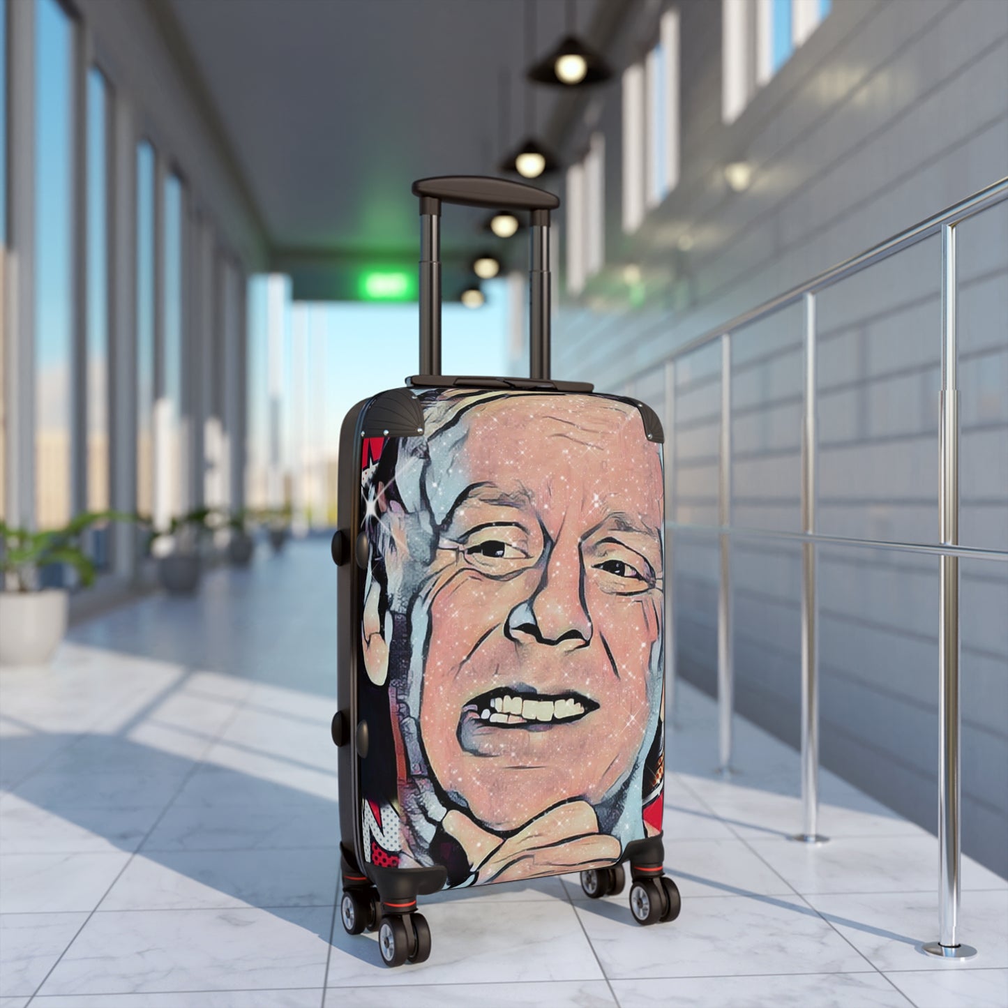 Mike White Artistic Suitcase - Vibrant Travel Luggage