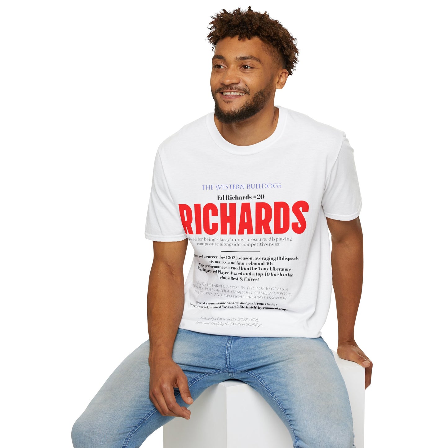Ed Richards Western Bulldogs AFL unisex t-shirt