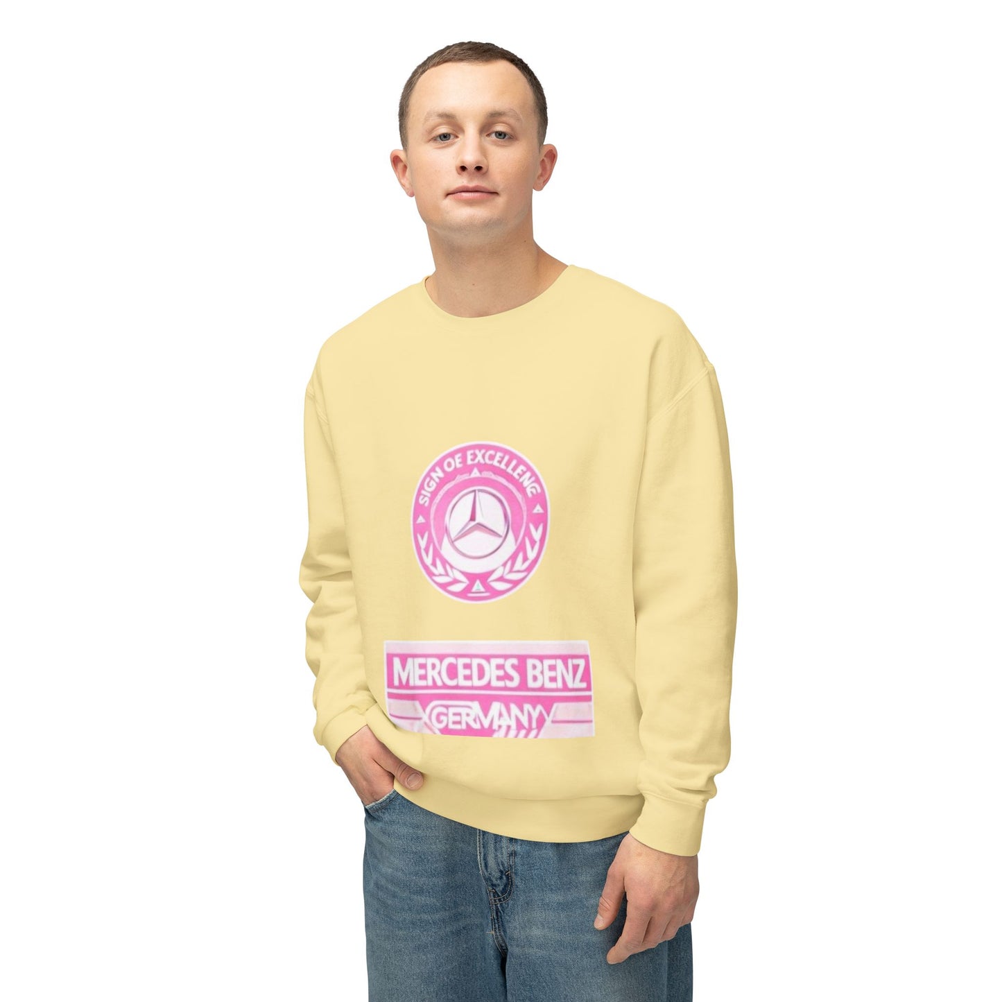Vintage Mercedez Benz Unisex Crewneck Sweatshirt - Harry Styles Style Jumper, Retro Car Lover Gift, Hipster Fashion, Classic Vehicle