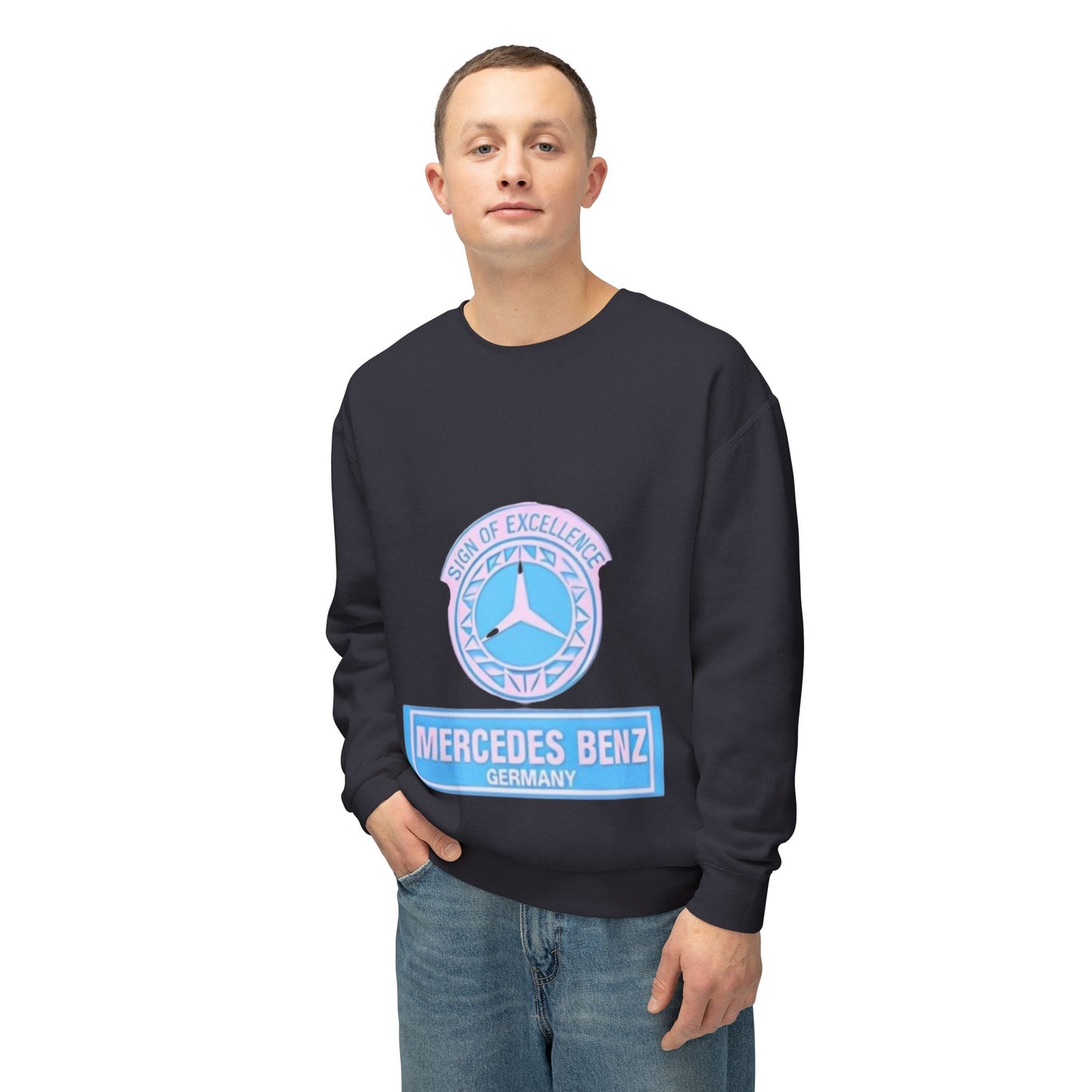 Vintage Mercedez Benz Unisex Crewneck Sweatshirt - Harry Styles Style Jumper, Retro Car Lover Gift, Hipster Fashion, Classic Vehicle
