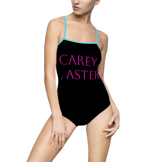Carey aster pattern back strap bathers