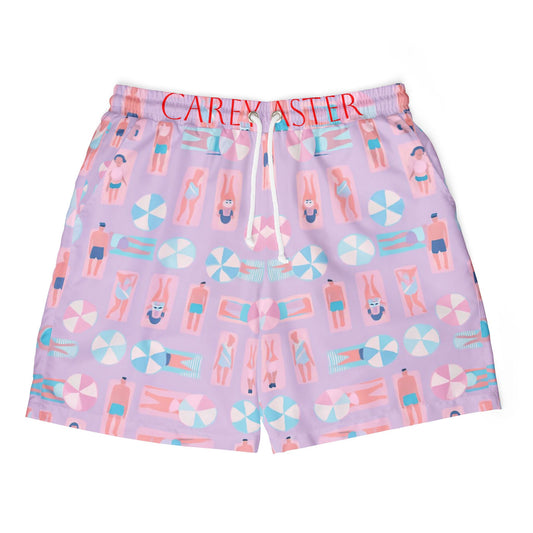 Carey aster beach print shorts