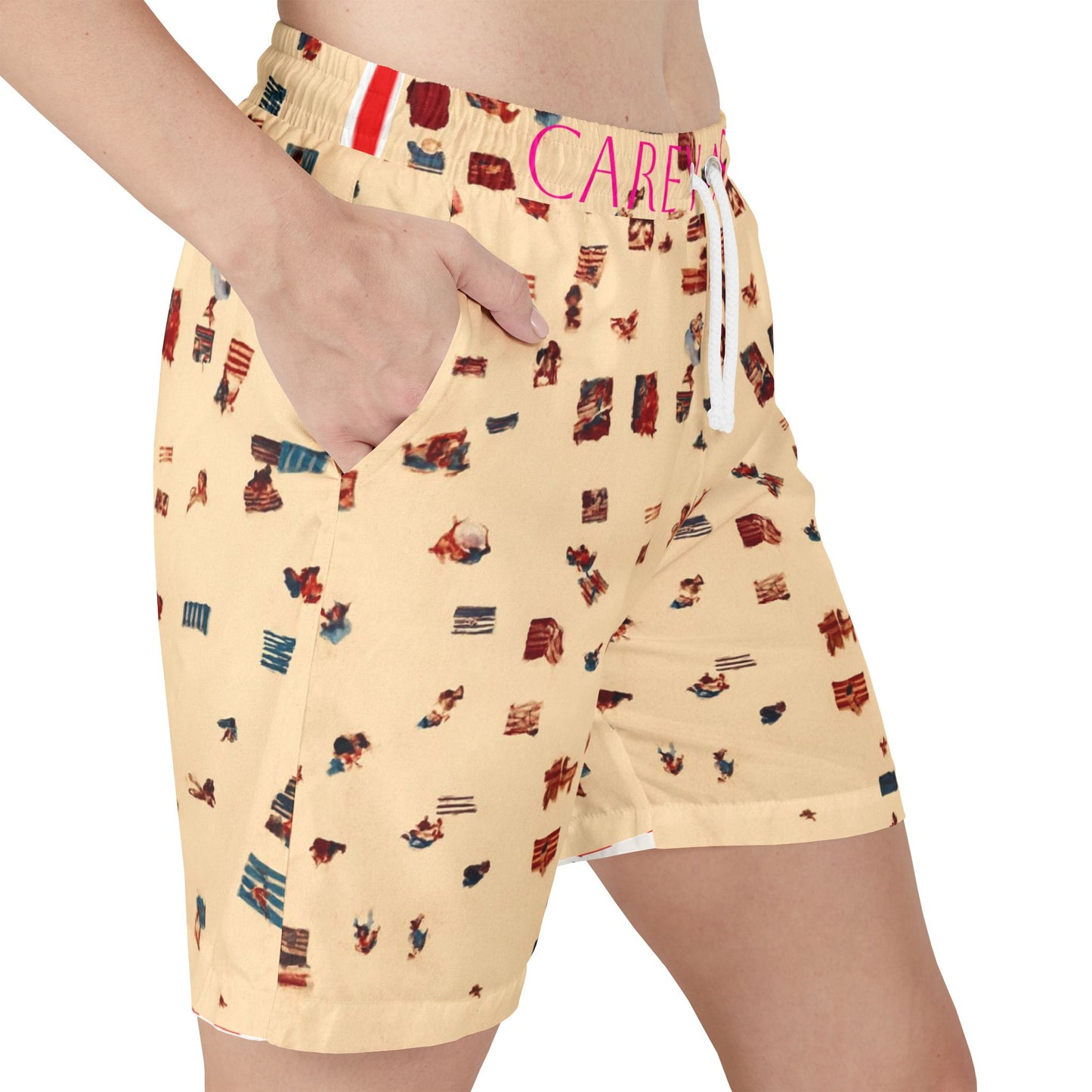 Carey Aster beacy print shorts