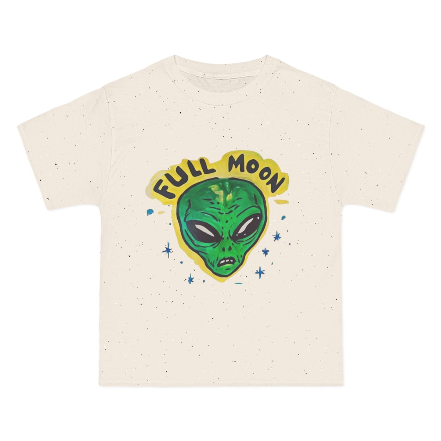 Full Moon Alien Tee, Fun Graphic T-Shirt, Space Lover Gift, Casual Outfit, Halloween Apparel, Unisex Short-Sleeve Shirt