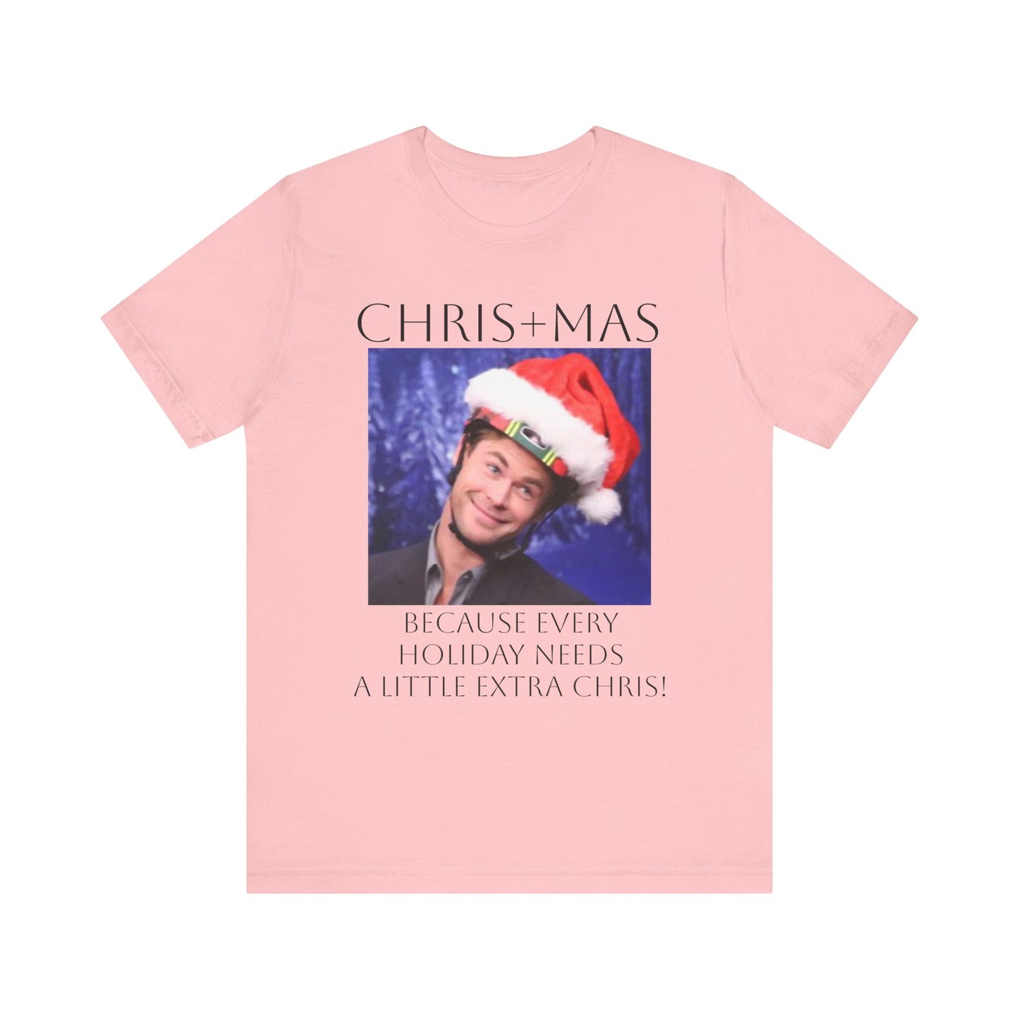 Chris Hemsworth - "CHRIS+MAS" Christmas Shirt, Unisex T-Shirt, Gift for Him/Her, Festive Apparel, Holiday Celebration