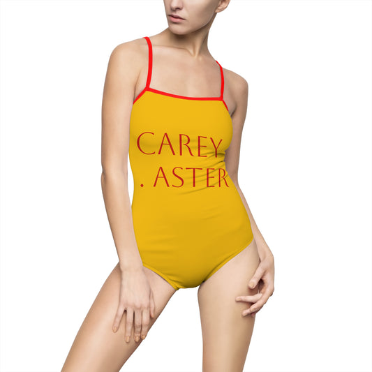 Carey aster pattern back strap bathers