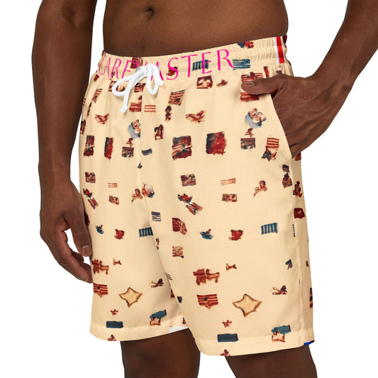 Carey Aster beacy print shorts