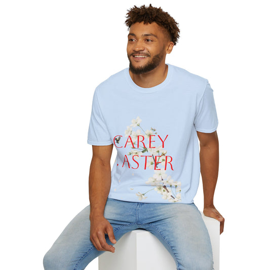 Floral Carey Aster T-Shirt, Spring Fashion Tee, Casual Everyday Wear, Gift for Nature Lovers, Aster Flower Shirt