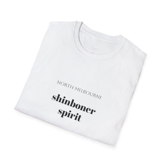 North Melbourne football club - shinboner spirit Unisex Tee - Stop at Nothing Design